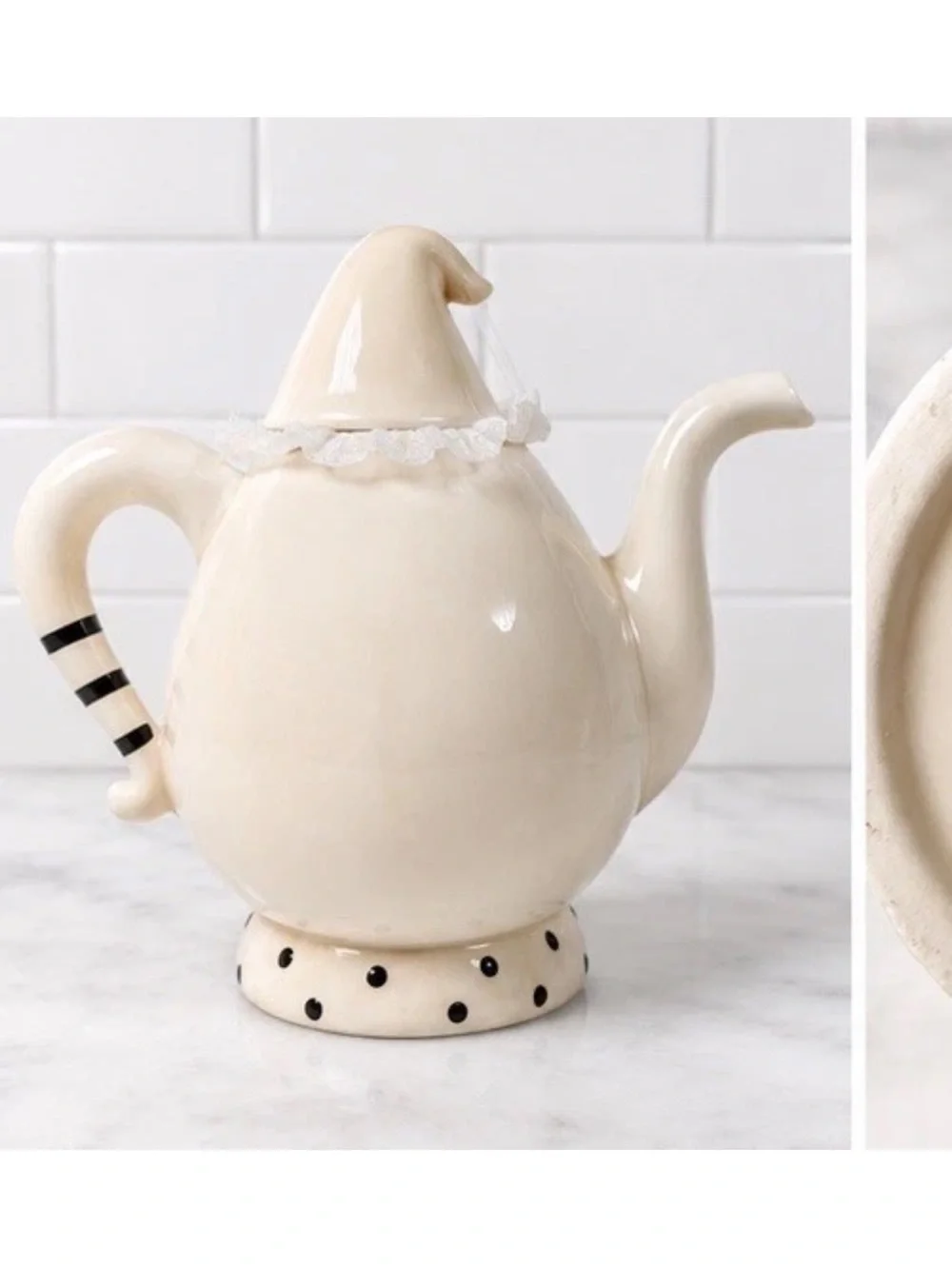 Johanna Parker Halloween Gus Ghost Bowtie Teapot 8